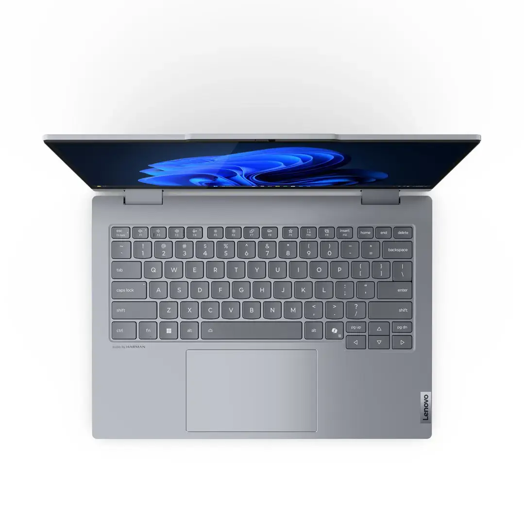 Lenovo ThinkBook 14 2-in-1 G5 IAU Intel Core Ultra 7 255U Hybrid (2-in-1) 35.6 cm (14") Touchscreen WUXGA 16 GB DDR5-SDRAM 512 GB SSD Wi-Fi 6E (802.11ax) Windows 11 Pro Swiss Grey