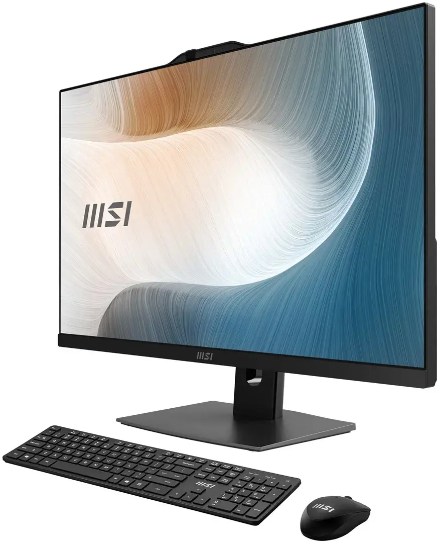 MSI Modern AM272P 1M-1293XEU All-in-One PC/workstation Intel Core 5 120U 68.6 cm (27") 1920 x 1080 pixels 16 GB DDR5-SDRAM 512 GB SSD Wi-Fi 6E (802.11ax) Black
