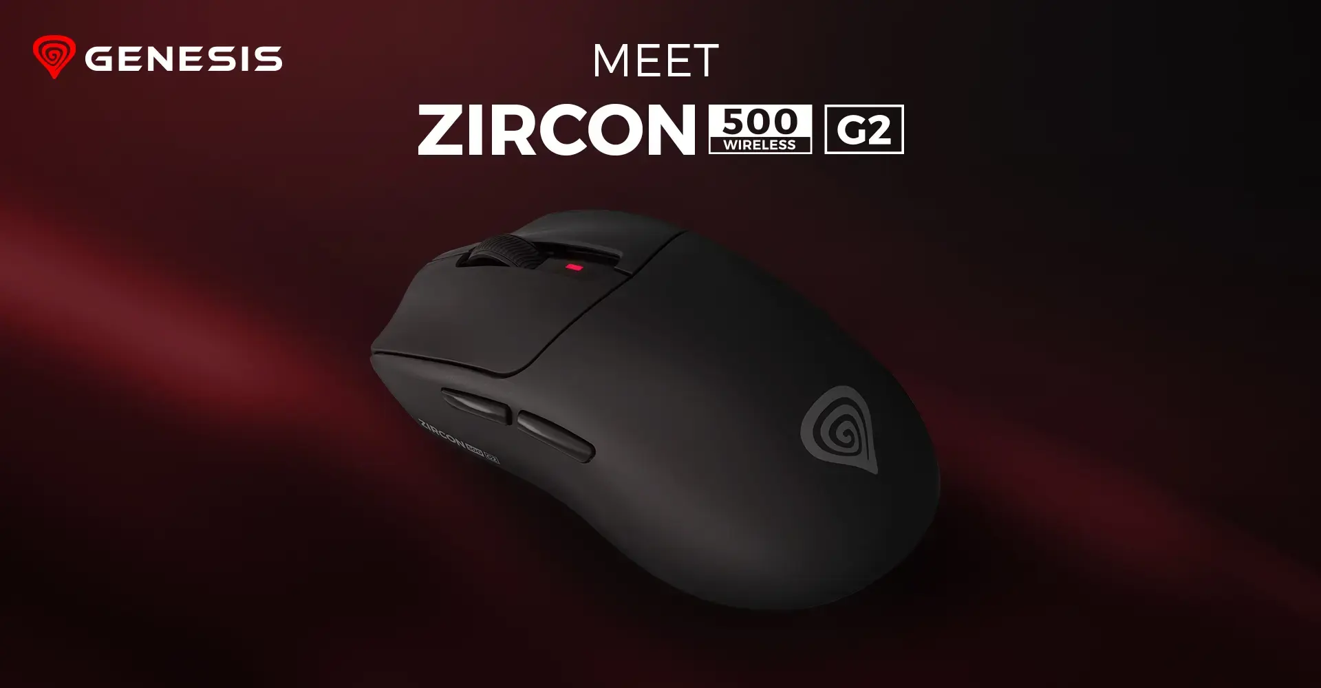 Genesis ZIRCON 500 G2 | Gaming Mouse | Wireless/Wired | 2.4 GHz, Bluetooth, USB | Black