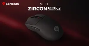 Genesis ZIRCON 500 G2 | Gaming Mouse | Wireless/Wired | 2.4 GHz, Bluetooth, USB | Black