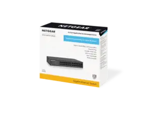 NETGEAR GS324, nevaldomas, Gigabit Ethernet (10/100/1000), montuojamas į stovą, montuojamas ant sienos