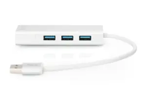 DIGITUS USB3.0 3 prievadų šakotuvas ir GLAN adapteris 3xUSB A/F 1xUSB A/M 1xRJ45 LAN