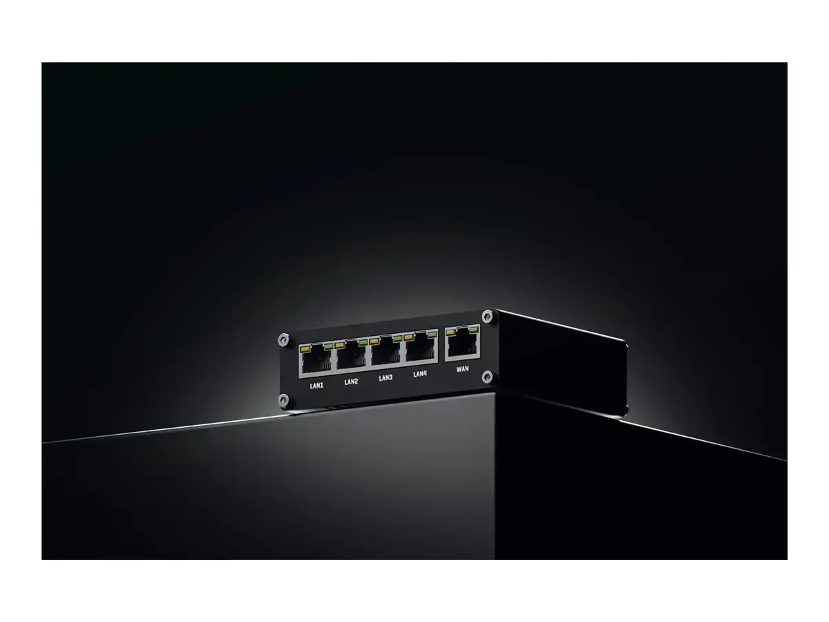 Ethernet Router | RUT301 | No Wi-Fi | 10/100 Mbit/s | Ethernet LAN (RJ-45) ports 5 | Mesh Support No | MU-MiMO No | No mobile broadband