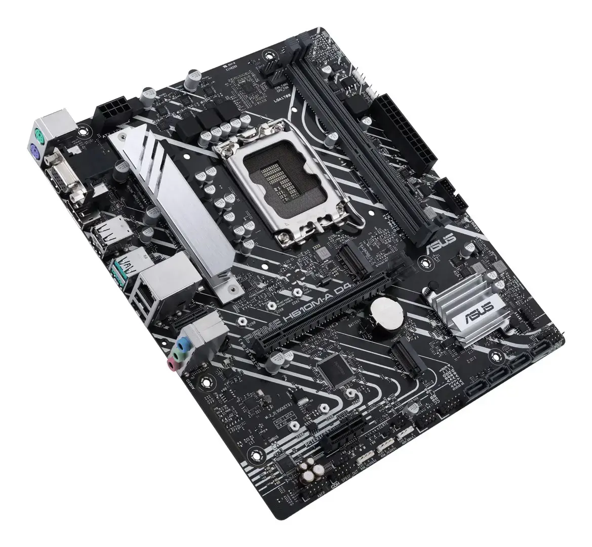 ASUS PRIME H610M-A D4-CSM, "Intel", LGA 1700, "Intel® Celeron®", "Intel® Core™ i3", "Intel® Core™ i5", "Intel® Core™ i7", "Intel® Core™ i9", "Intel® Pentium®", DDR4-SDRAM, LPDDR3-SDRAM, 64 GB, DIMM