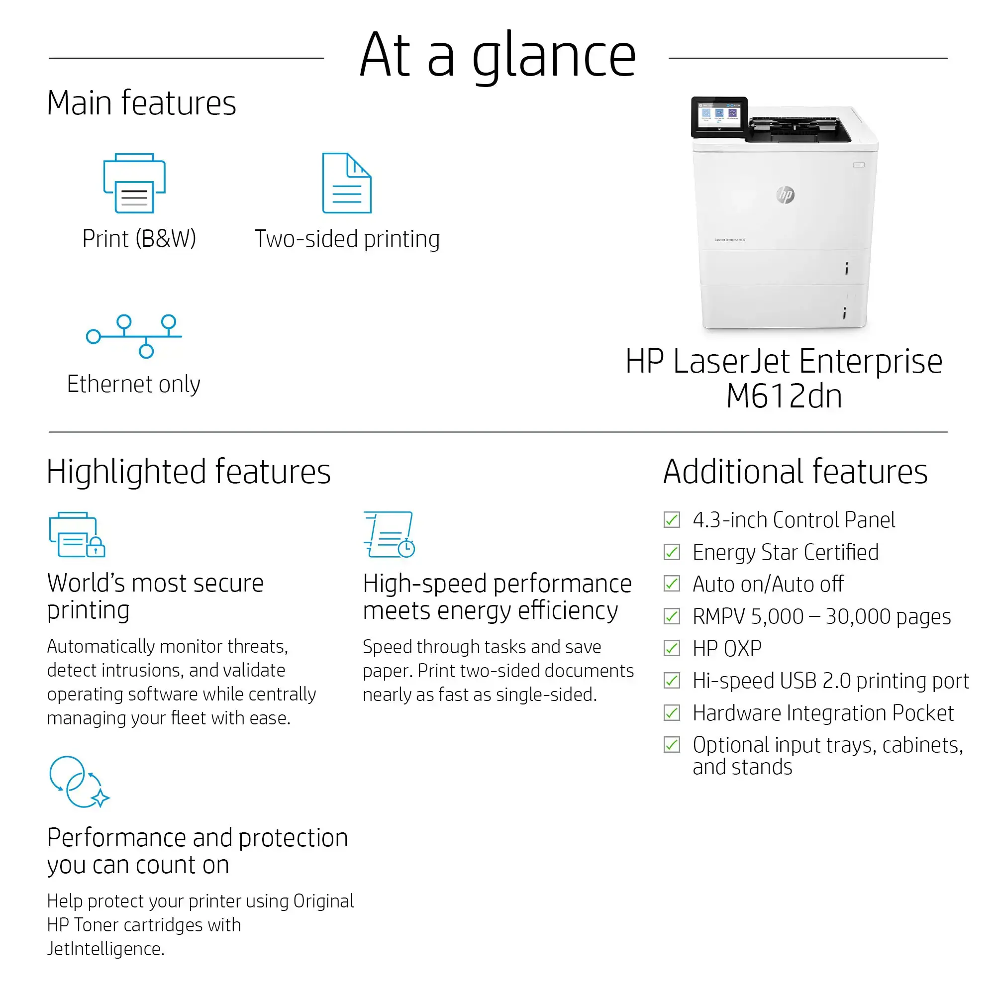 HP LaserJet Enterprise M612dn