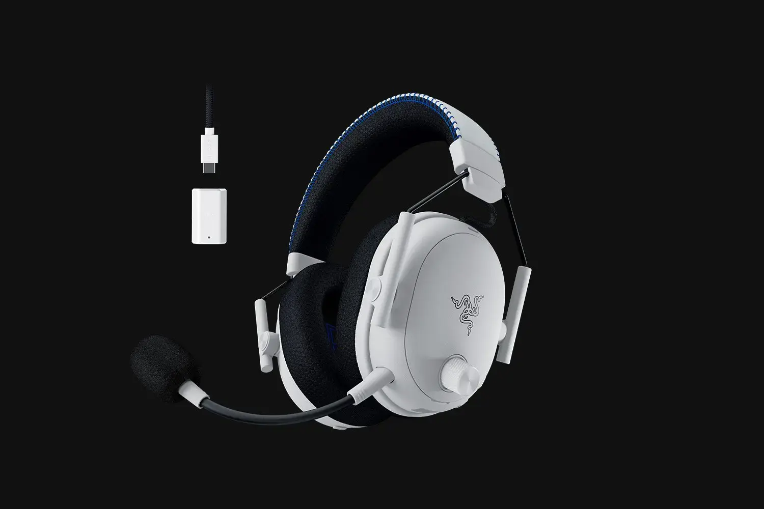 Razer BlackShark V3 Pro for PlayStation Gaming Headset, Over-Ear,Wireless,  White | Razer