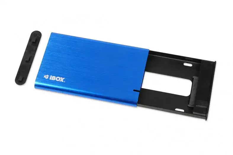 "IBOX HD-05" korpusas 2,5 colių kietajam diskui su USB 3.1 Gen.1, mėlynos spalvos