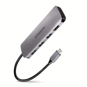 "Axagon" kelių prievadų USB 3.2 Gen 1 šakotuvas. HDMI, kortelių skaitytuvas ir trys USB-A išvestys.…