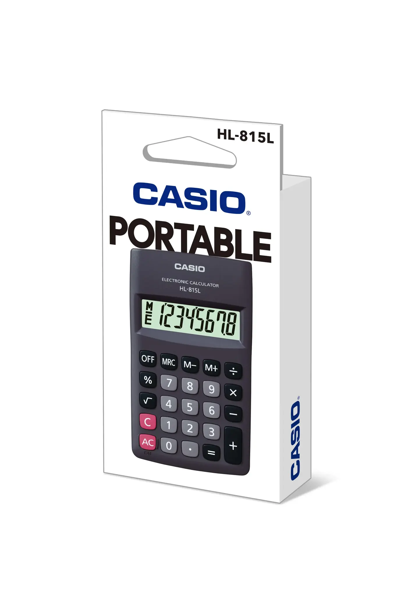 Skaičiuotuvas CASIO HL-815L, 69.5 x 118 x 18 mm, juoda