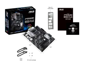 ASUS PRIME B550-PLUS, AMD, "Socket AM4", 3 kartos "AMD Ryzen™ 3", 3 kartos "AMD Ryzen 5", 3 kartos "AMD Ryzen™ 7", 3 kartos..., DDR4-SDRAM, 128 GB, DIMM