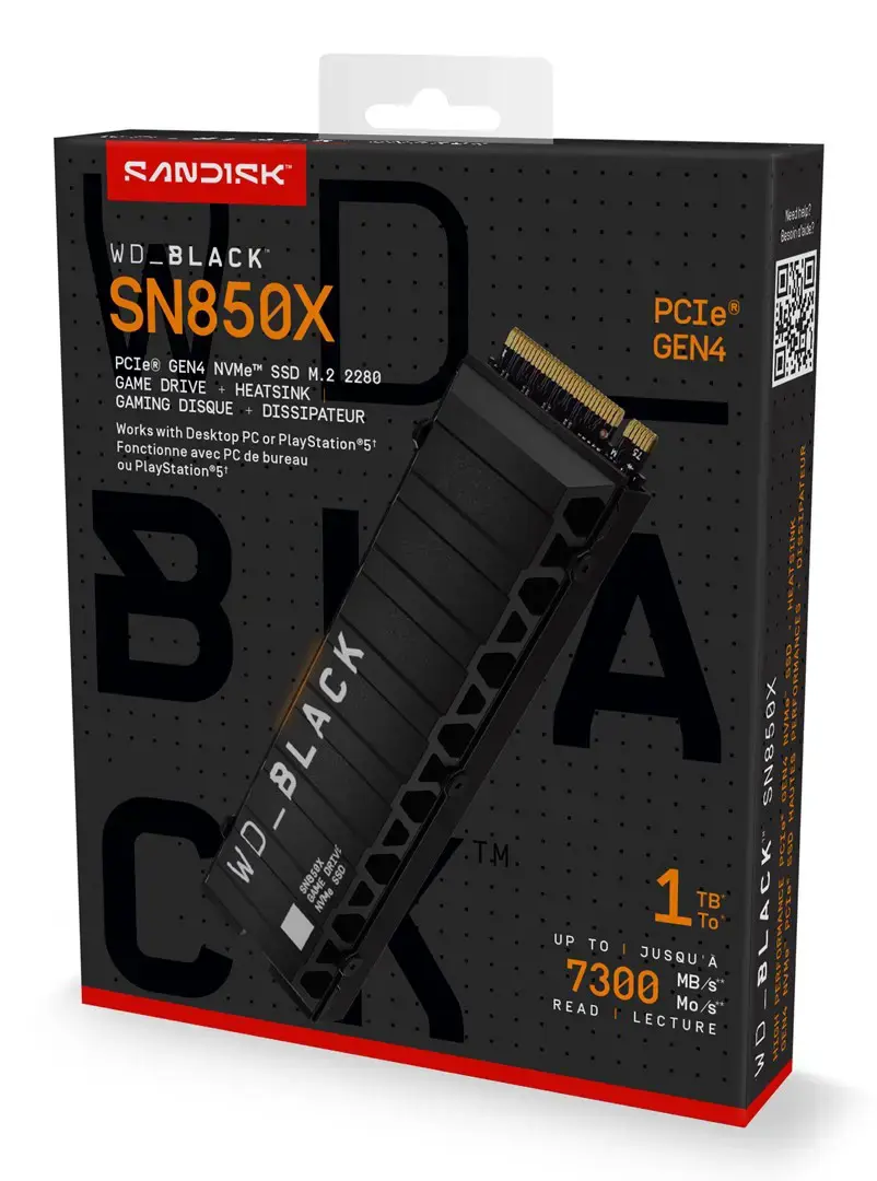 SSD diskas WESTERN DIGITAL Black SN850X 1024 GB, M.2, PCIe 4.0 x4 (NVMe)