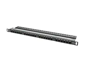 LANBERG PPU5-0024-B Lanberg Patch Panel 24 prievadų 0,5U, kat. 5e, juoda