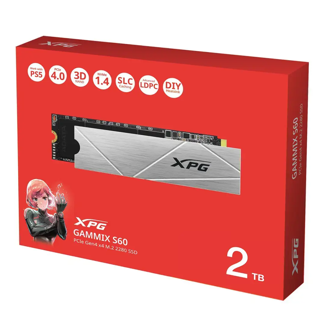 Dysk SSD XPG S60BLADE 2TB PCIe 4x4 5/4.2GB/s M2