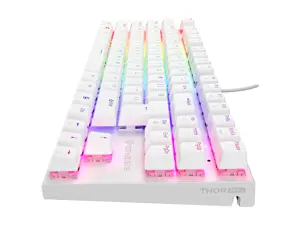 Genesis | THOR 303 | Mechanical Gaming Keyboard | Wired | US | Outemu Peach Silent | White