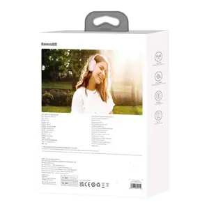 Belaidės ausinės "Baseus Encok D02 PRO" (rožinės spalvos)