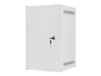 LANBERG Rack cabinet 10inch wall mount 9U 280x310 grey with metal door flat pack