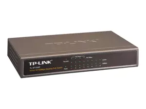 "TP-Link" 8 prievadų 10/100 Mbps stalinis PoE komutatorius su 4 prievadais, nevaldomas, Fast Ethernet (10/100), dvipusis, maitinimas per Ethernet (PoE)