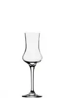 Taurelė stipriesiems gėrimams, krištolo stiklas, 90 ml, D 5,6 cm, H 17,3 cm, 6 vnt