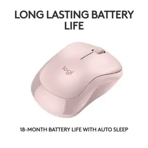 "Logitech M240", dvipusis, "Bluetooth", rožinis