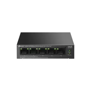 TP-LINK | 5-Port 10/100Mbps Switch with 4-Port PoE | LS105LP | Unmanaged | Desktop