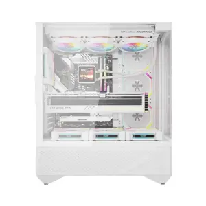 Darkflash DY460 computer case (White) + 4 ARGB fans