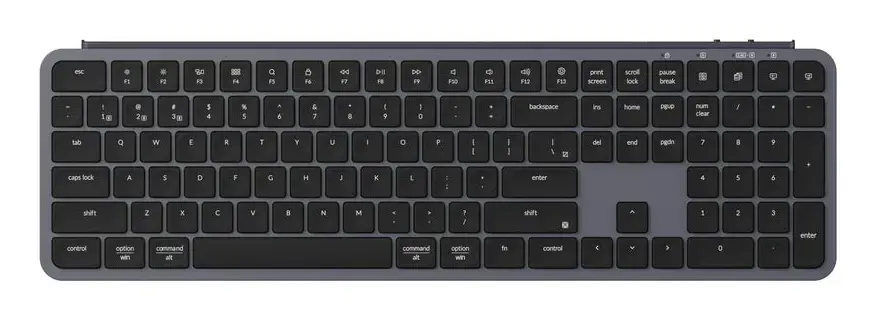 Keychron B6 Pro Ultraslim - US Layout - Low Profile Scissor Space Grey Wireless Keyboard