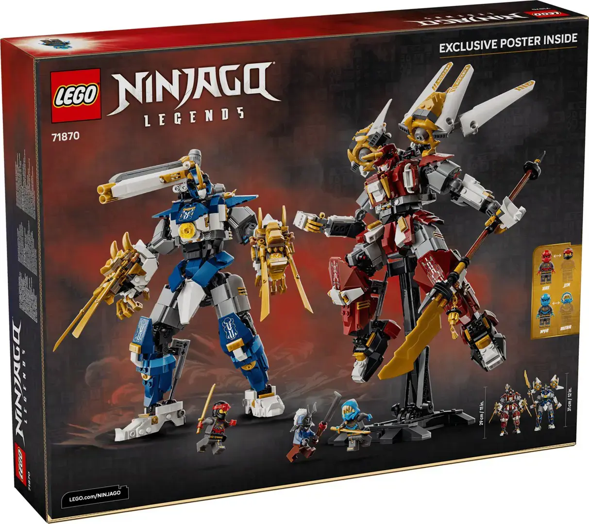 LEGO NINJAGO 71870 The Twin Titan Mechs