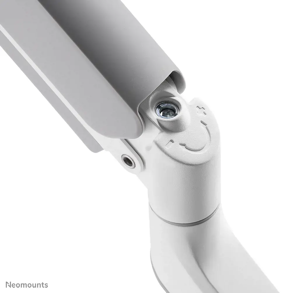 "Neomounts by Newstar" monitoriaus laikiklis ant stalo, tvirtinimas per stalą, 8 kg, 43,2 cm (17"), 81,3 cm (32"), 100 x 100 mm, baltas