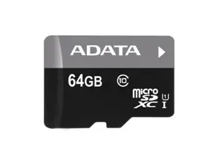 ADATA MICROSDXC 64GB UHS-I CLAS S10-RETAIL W/1 ADAPTER