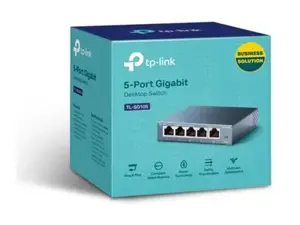 TP-LINK 5 prievadų metalinis gigabitinis komutatorius 5 10/100/1000M RJ45 prievadai palaiko GMP Snooping IEEE 802.1p QoS Plug and Play metalinis korpusas