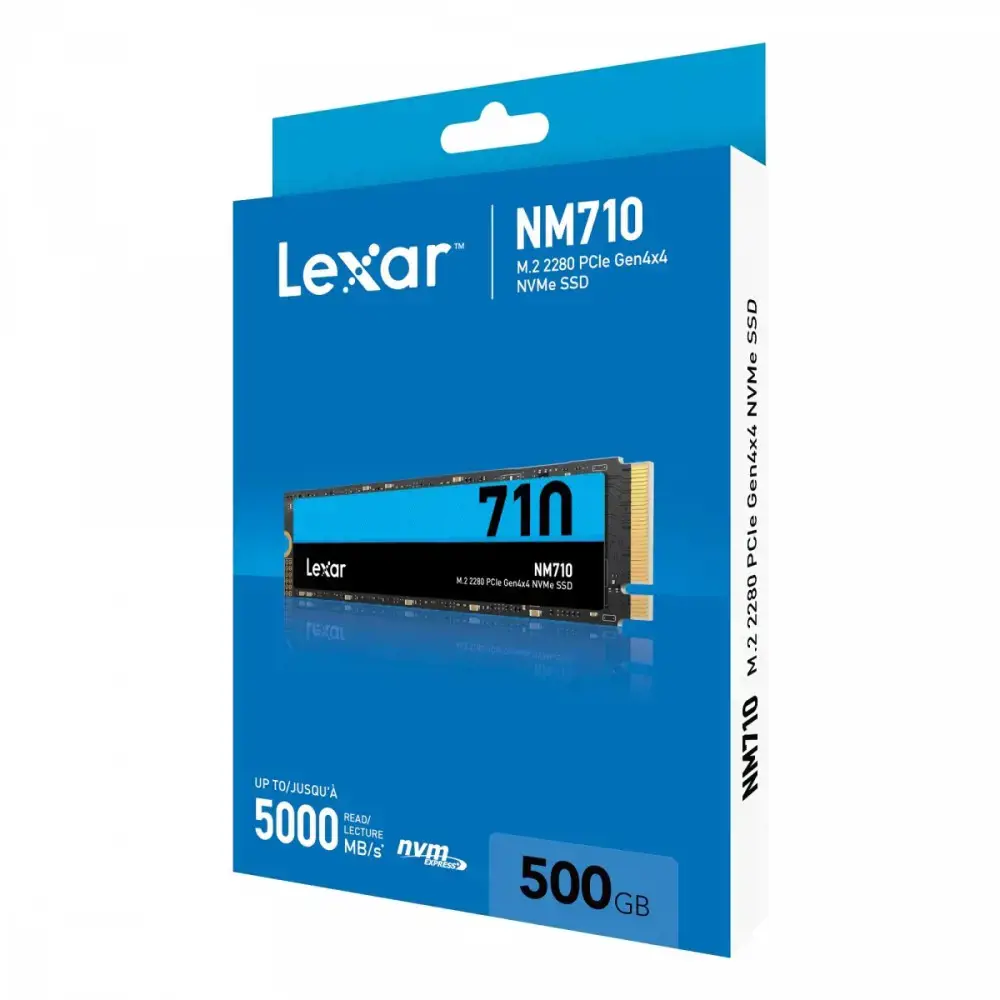 SSD diskas Lexar NM710 500 GB, M.2 2280, PCIe Gen4x4