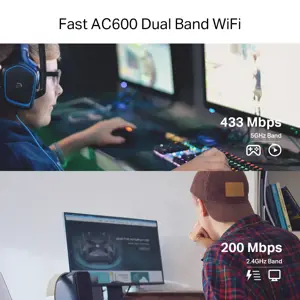 TP-Link Archer T2E, vidinis, belaidis, PCI Express, WLAN, 433 Mbps, juodas, sidabrinis