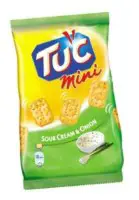 Krekeriai TUC Mini, su grietine ir svogūnu, 100 g