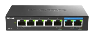 D-Link DMS-107/E, nevaldomas, Gigabit Ethernet (10/100/1000)