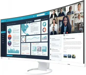 EIZO EV3895EN 37.5" IPS 24:10 3840X1600 CURVED USB-C/85W RJ45 KVM (WHITE)