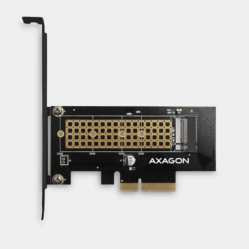 AXAGON PCEM2-N PCI-E 3.0 4x - M.2 SSD NVMe, iki 80 mm SSD