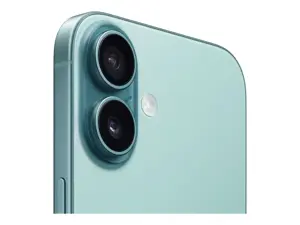 Apple | iPhone 16 | Teal | 6.1 " | Super Retina XDR display | 2556 x 1179 pixels | A18 | Internal RAM 8 GB | 128 GB | Dual SIM | 4G | Main camera resolution 48+12 MP | Secondary camera resolution 12 MP | iOS | 18