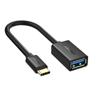 Ugreen 30701, 0,15 m, USB C, USB A, USB 3.2 Gen 1 (3.1 Gen 1), juoda
