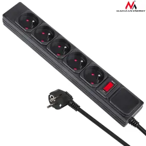 Maitinimo juosta 5 lizdai su jungikliu MCE219