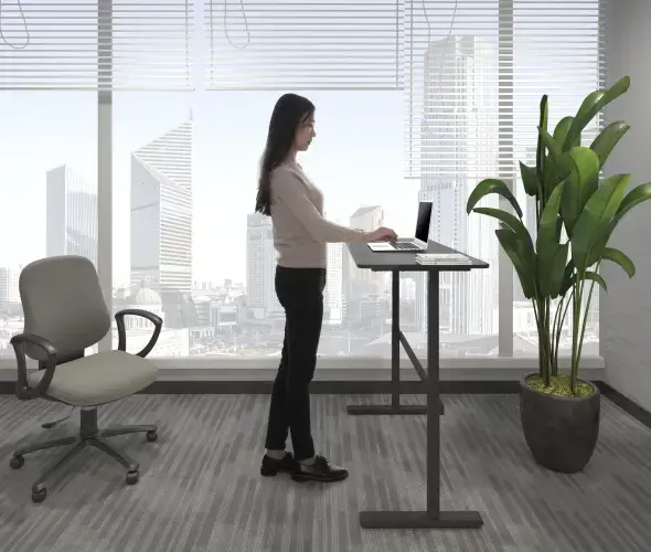 Reguliuojamo aukščio stalas Up Up Loki Juodas