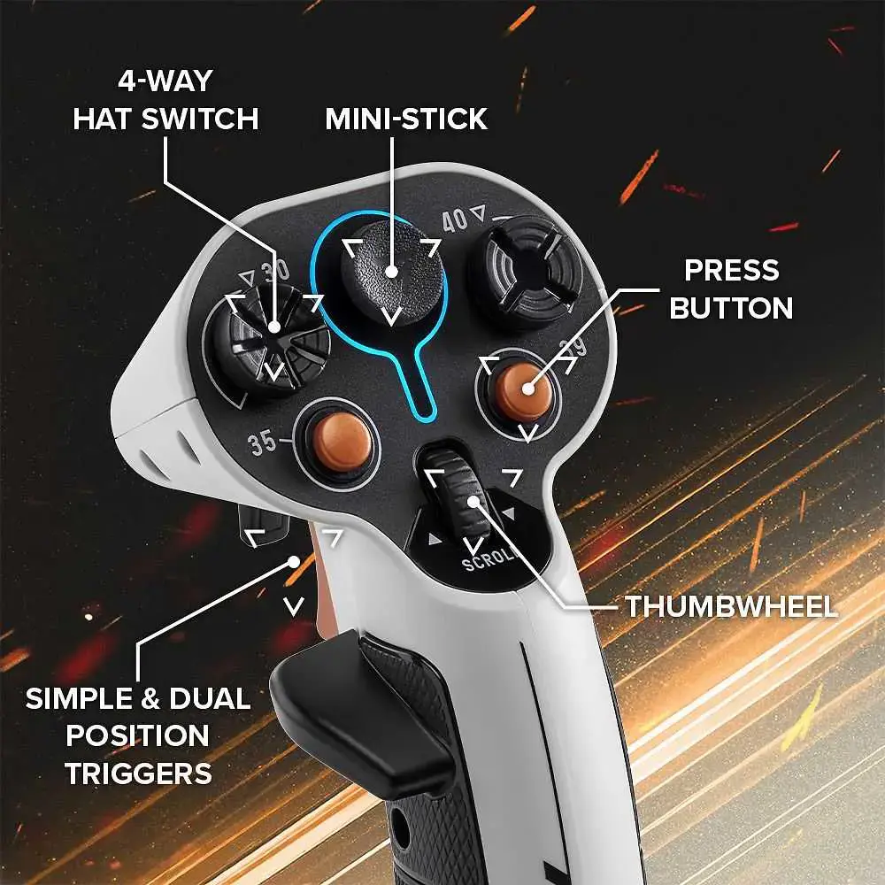 Thrustmaster SOL-R 2 Hosas WW | White/Black