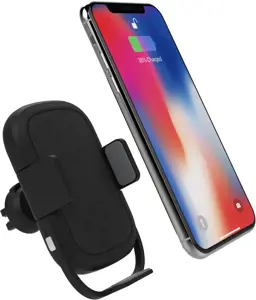 Automobilinis telefono laikiklis ir QI belaidis įkroviklis 2A/10W PUCHWI