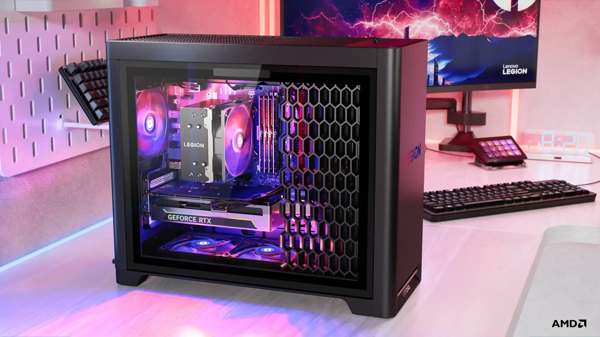 Lenovo Legion | T5 30AGB10 | Desktop | Tower | AMD Ryzen 7 | 7700X | 32 (2x16GB) GB | UDIMM DDR5 | 512 GB | NVIDIA GeForce RTX 5070 | No keyboard | Windows 11 Pro | Warranty 24 month(s)