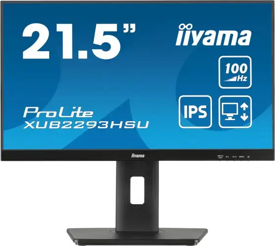 iiyama ProLite XUB2293HSU-B7 Monitorius 21.5'' IPS FHD 1920x1080, 1 ms, 300 cd/m2, 100 Hz, Juoda
