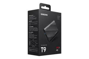"Samsung" MU-PG4T0B, 4 TB, C tipo USB, 3.2 Gen 2 (3.1 Gen 2), 2000 MB/s, apsauga nuo slaptažodžio, juoda