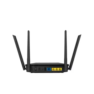ASUS RT-AX1800U, "Wi-Fi 6" (802.11ax), dviejų dažnių (2,4 GHz / 5 GHz), Ethernet LAN, juodas, stalinis maršrutizatorius
