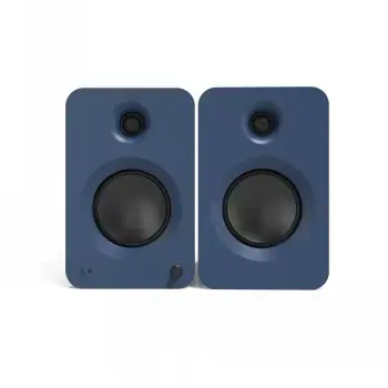 KANTO AUDIO 200W POWERED BOOKSHELF SPEAKERS WITH HDMI ARC, USB-C, AND BLUETOOTH 5.3 - MATTE BLUE, PAIR (INCL. TYPE C POWER CORD)