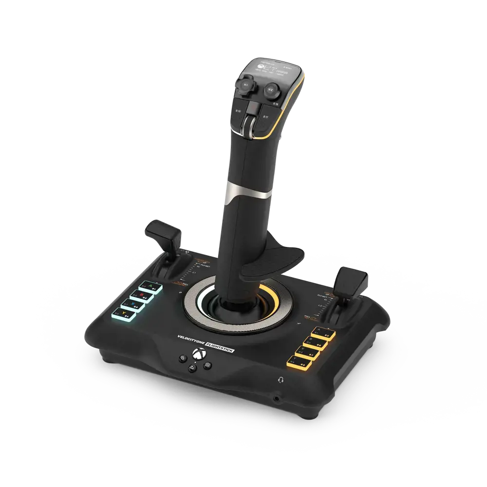 "Turtle Beach VelocityOne", Joystick, kompiuteris, "Xbox One", "Xbox Series S", "Xbox Series X", laidinis ir belaidis, "Bluetooth" / USB, C tipo USB, juodas