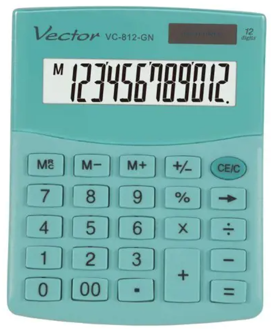 VECTOR SKAIČIUOTUVAS OFFICE KAV VC-812 GN GREEN