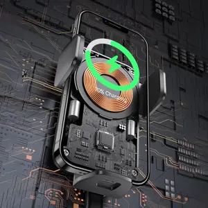 Baseus Wisdom induction charger car phone holder for sticky note black (CGZX000001)